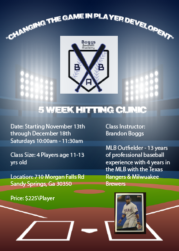 5-week hitting clinic(11-13)